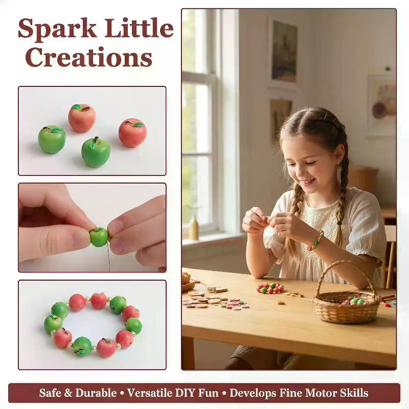 Resin Craft Projects - Cute Fruit Resin Loose Beads 3D