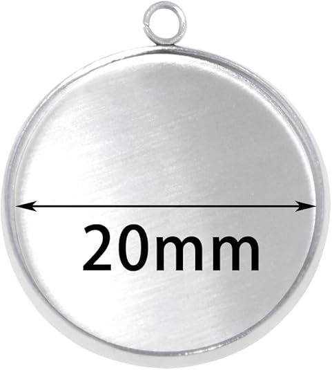 20 Pieces Stainless Steel Roun - مراجعة Crafting Resin وسعره