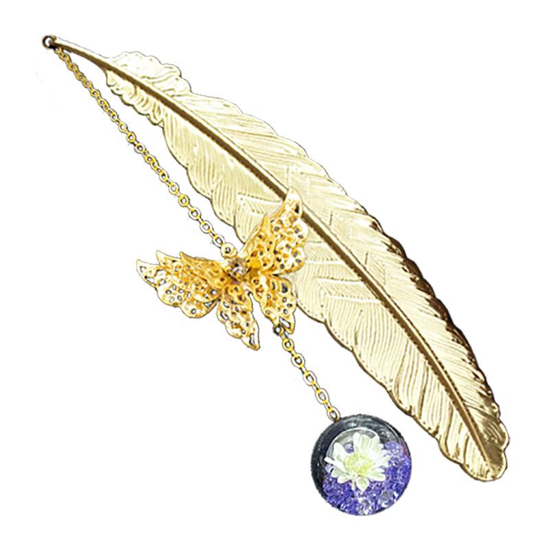 1PC Metal Bookmark Creative Im - مراجعة Dried Flower Bulk وسعره