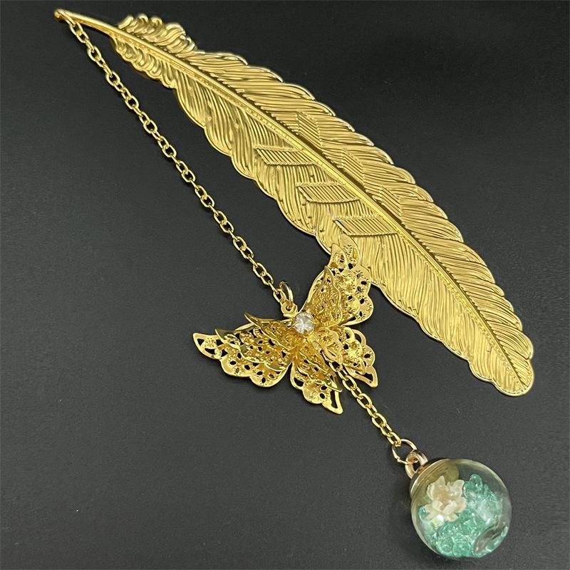 1PC Metal Bookmark Creative Im - مراجعة Dried Flower Bulk وسعره