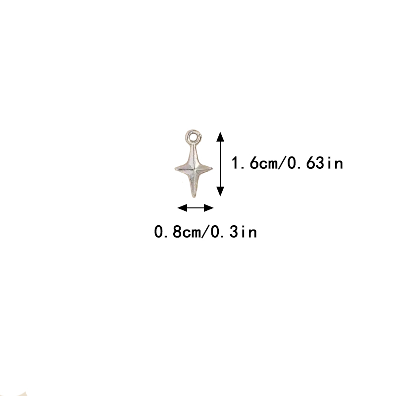 100pcs 16x8mm Charms Shining S - مراجعة Resin Craft Projects وسعره