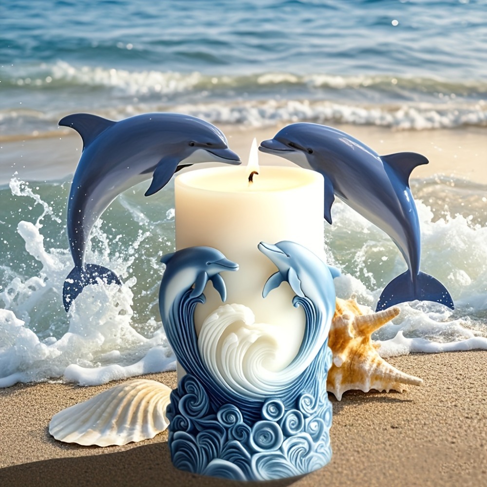 Ocean Theme Silicone Candle Mo - مراجعة Resin Ocean Wave Mold وسعره