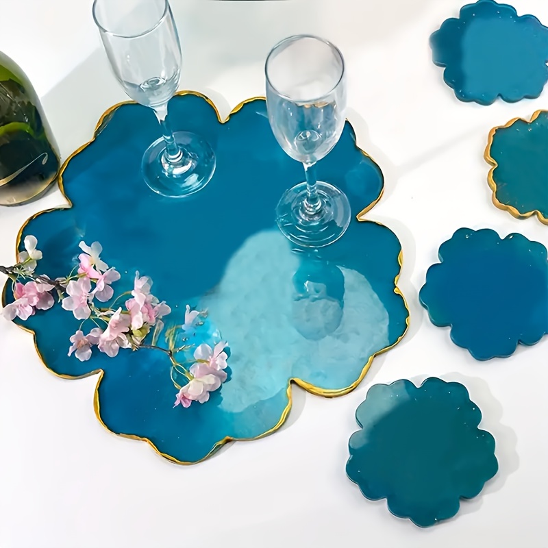 5pcs Mirror Large Flower Small - مراجعة Flower Preservation Resin وسعره