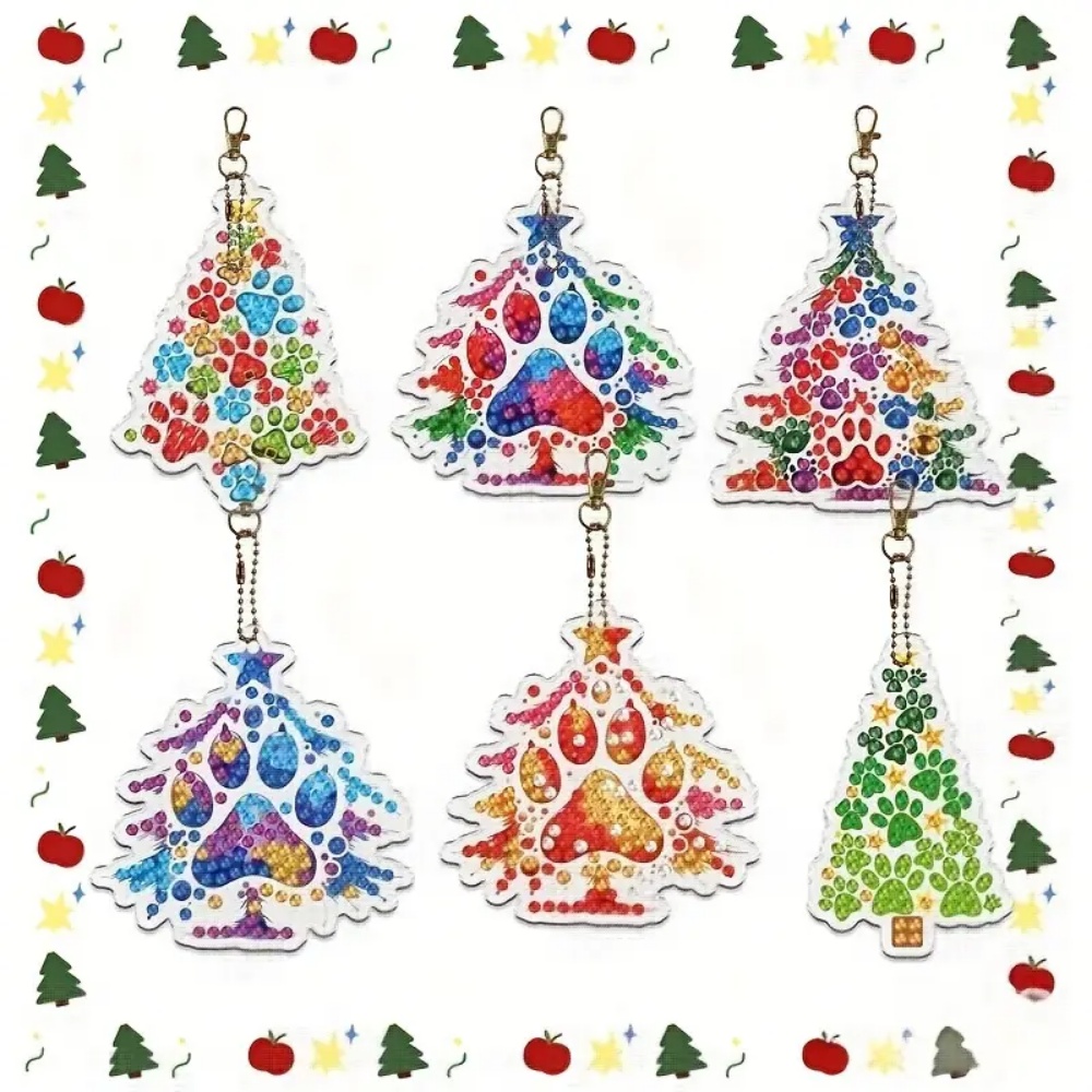 6pcs/SetDIY Christmas tree pat - مراجعة Resin Craft For Beginners وسعره