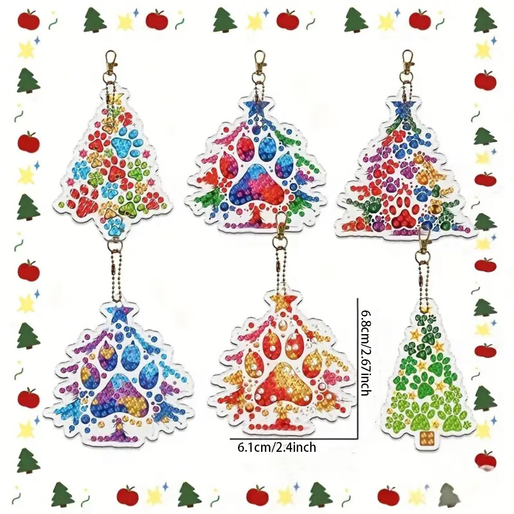 6pcs/SetDIY Christmas tree pat - مراجعة Resin Craft For Beginners وسعره