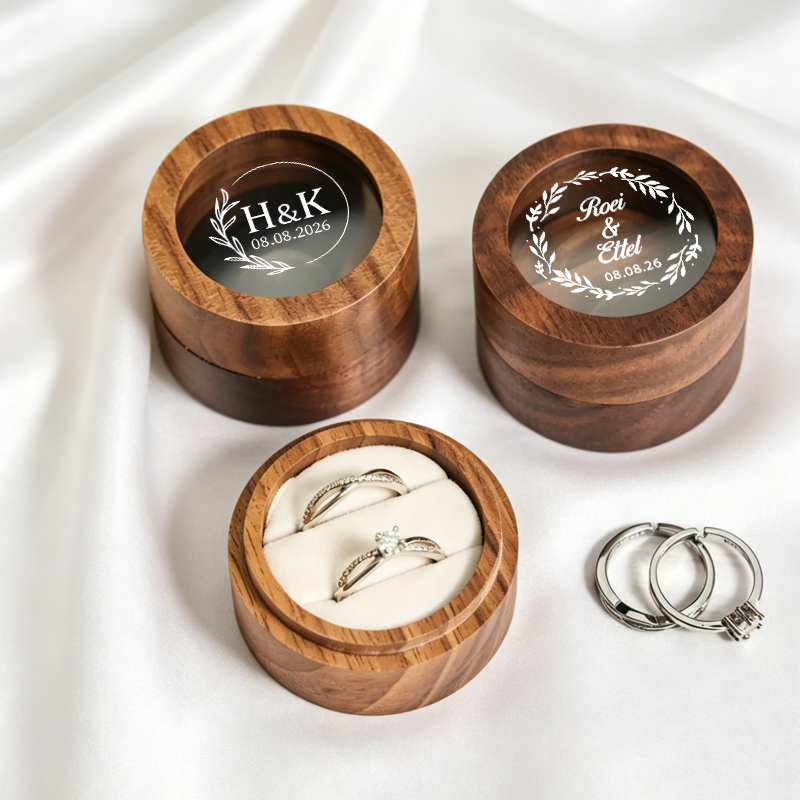 Personalized Wedding Ring Box  - مراجعة Wood Ring Blank وسعره