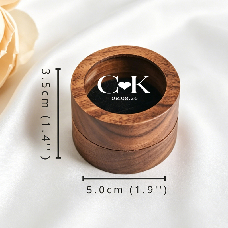 Personalized Wedding Ring Box  - مراجعة Wood Ring Blank وسعره