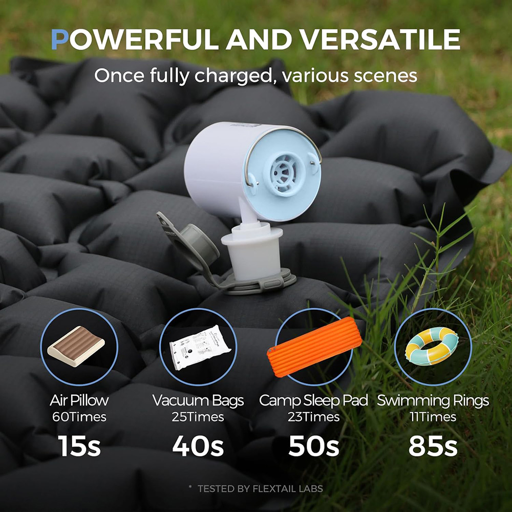 FLEXTAIL Portable Air Pump, Mi - مراجعة Vacuum Chamber Small وسعره