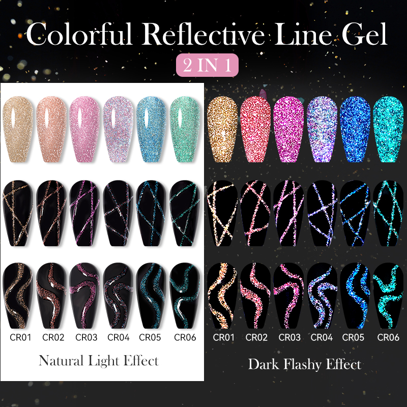 LILYCUTE 6Pcs/Set 5ml Reflecti - مراجعة Resin Glitter Pack وسعره