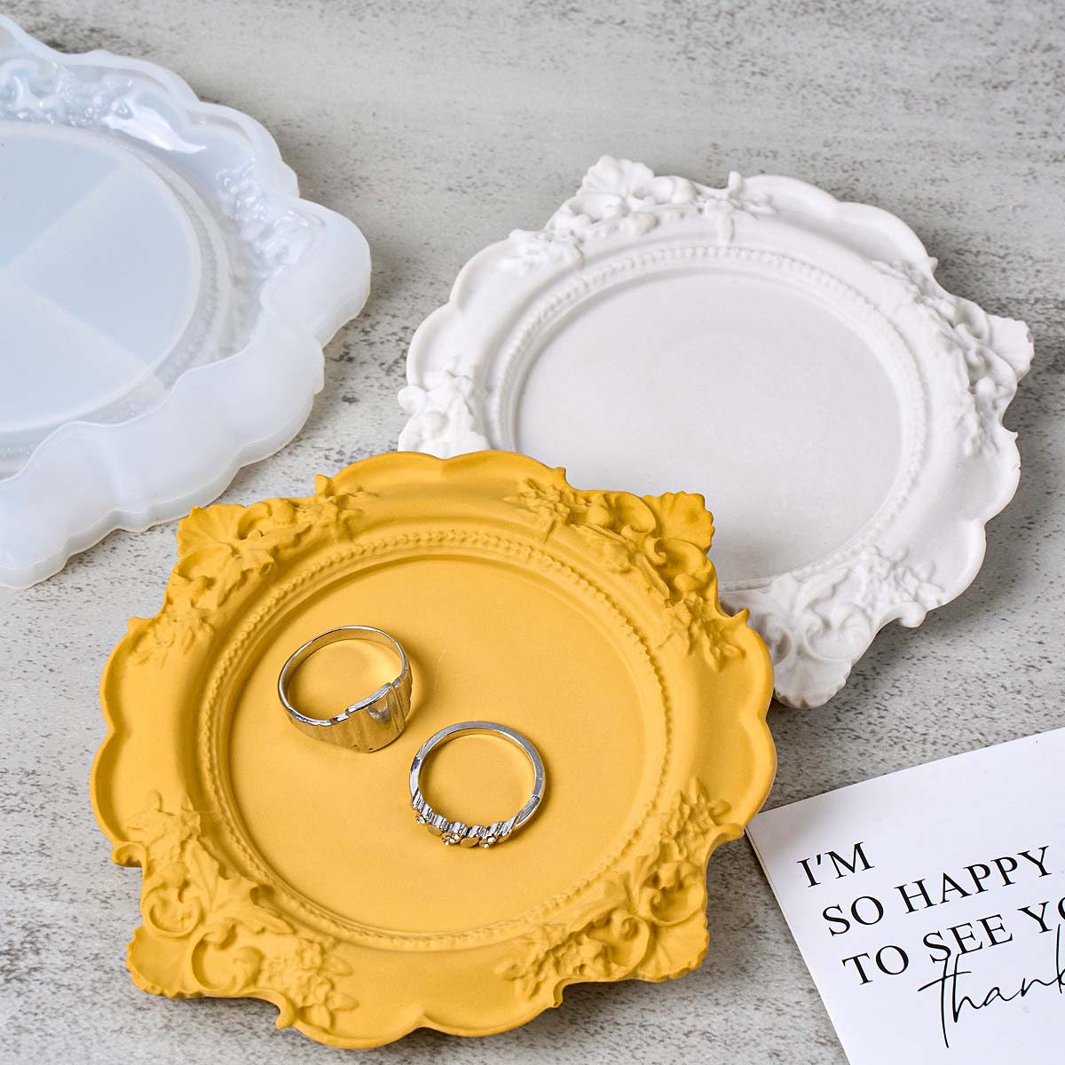 Round Relief Storage Tray Sili - مراجعة Coaster Mold Round وسعره