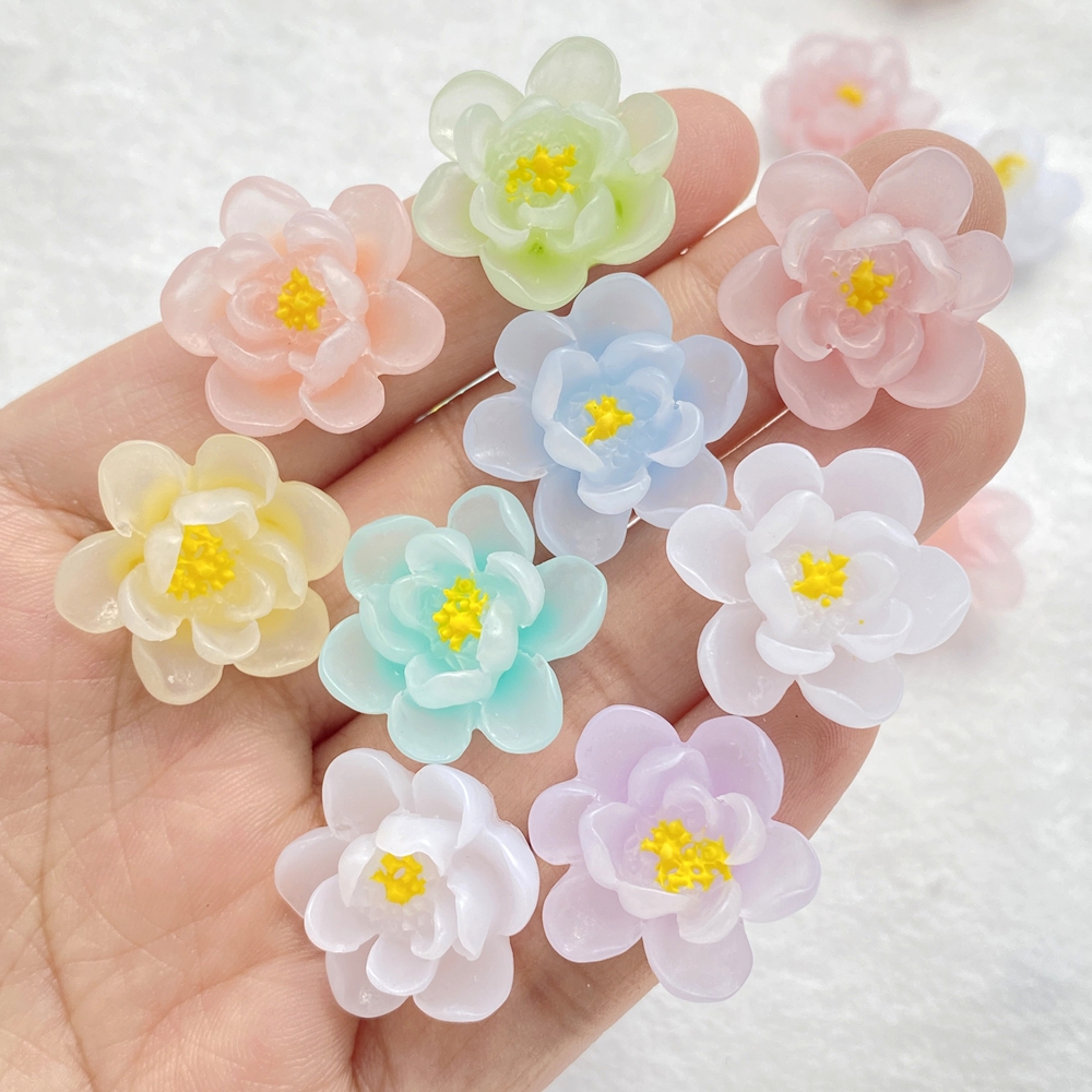 10Pcs New Cute Cartoon Flower  - مراجعة Flower Preservation Resin وسعره
