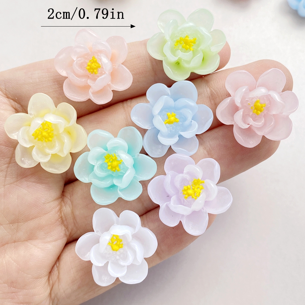 10Pcs New Cute Cartoon Flower  - مراجعة Flower Preservation Resin وسعره