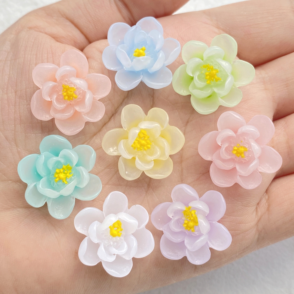 10Pcs New Cute Cartoon Flower  - مراجعة Flower Preservation Resin وسعره