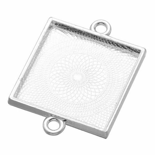 Onebeading Fit 25x25mm Square  - مراجعة Bezels Set Pendant وسعره