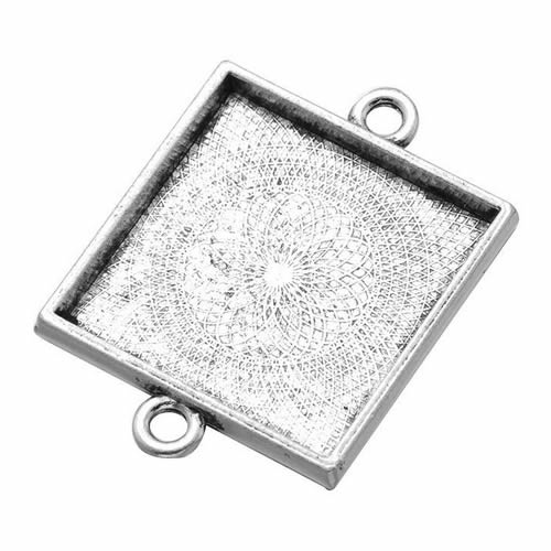 Onebeading Fit 25x25mm Square  - مراجعة Bezels Set Pendant وسعره