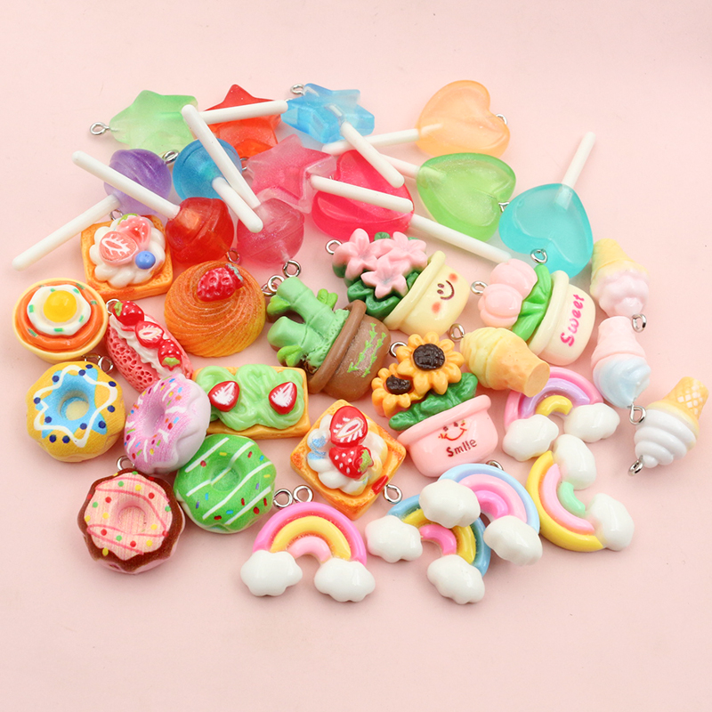 10pcs Mixed Colors Resin Cute  - مراجعة Flower Preservation Resin وسعره