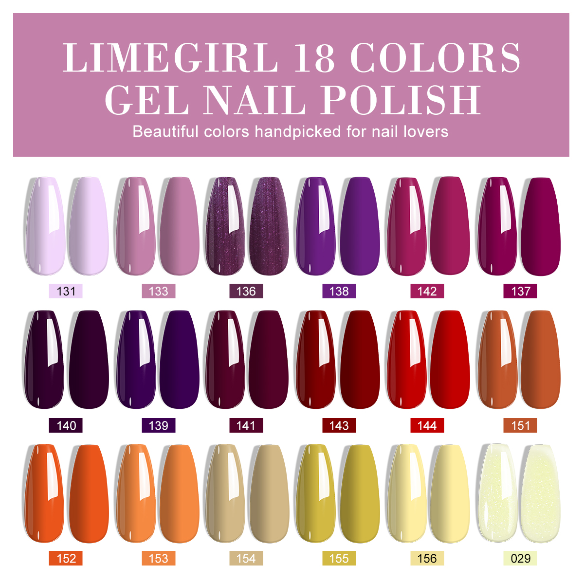 LIMEGIRL 18 PCS Gel Nail Polis - مراجعة Resin Glitter Pack وسعره