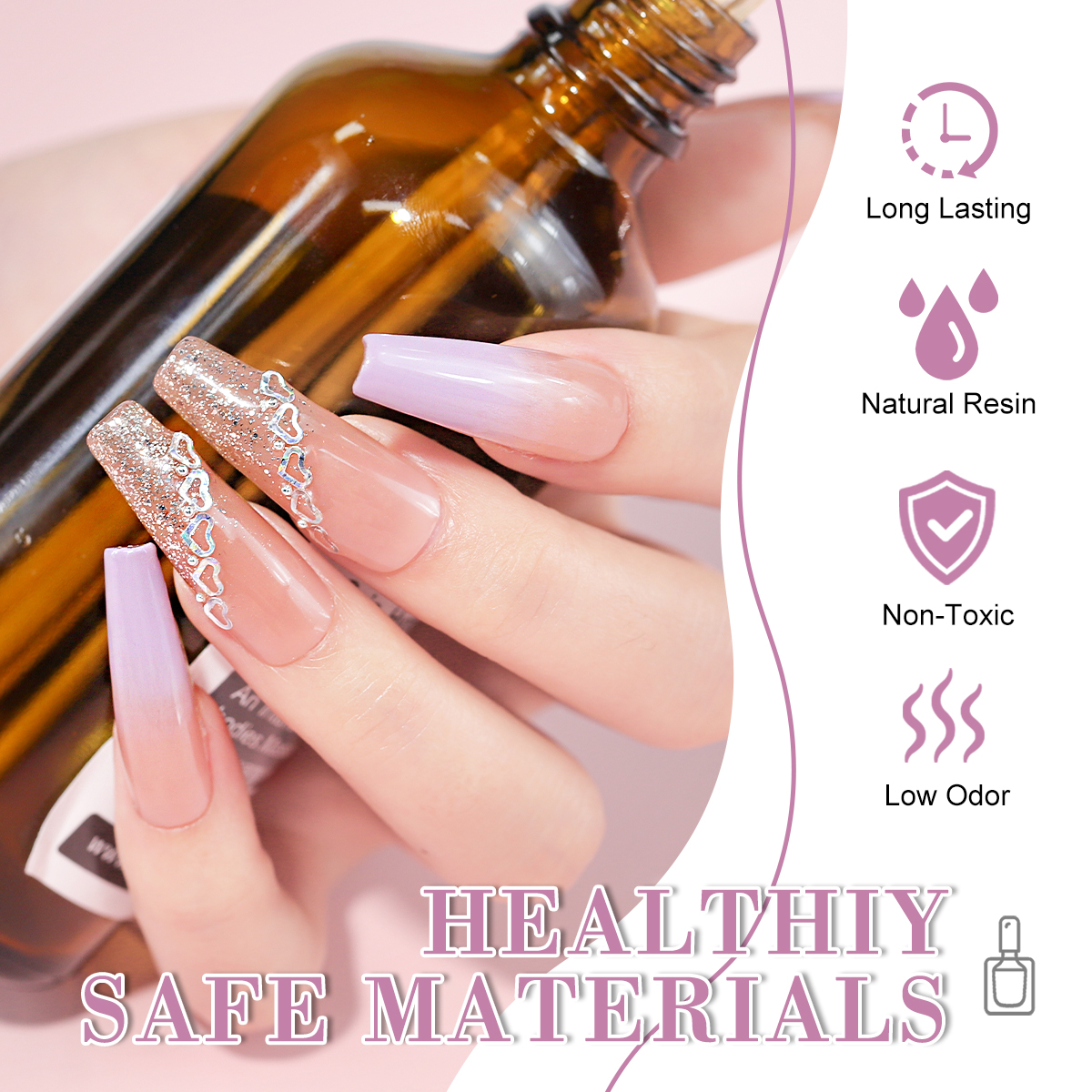 LIMEGIRL 18 PCS Gel Nail Polis - مراجعة Resin Glitter Pack وسعره