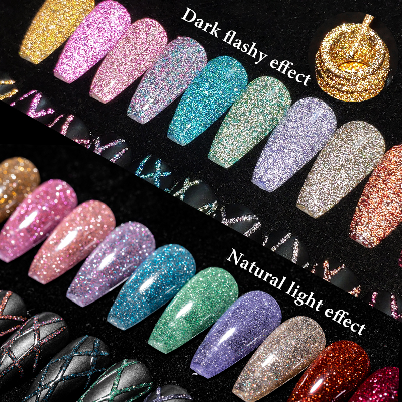 2/4/6pcs Reflective Glitter Li - مراجعة Resin Glitter Pack وسعره