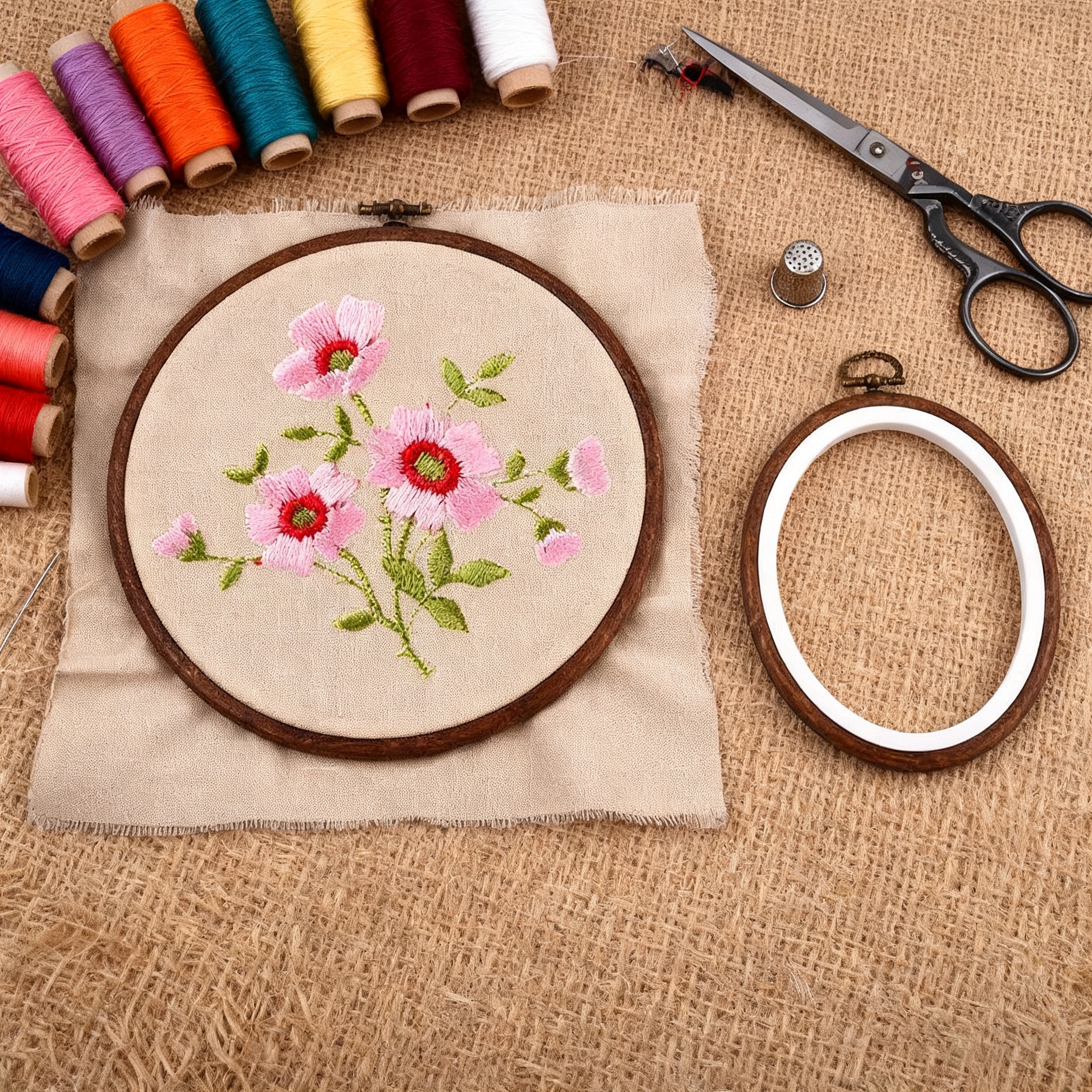 10PCS Sewing Tool Round Oval I - مراجعة Wood Ring Blank وسعره