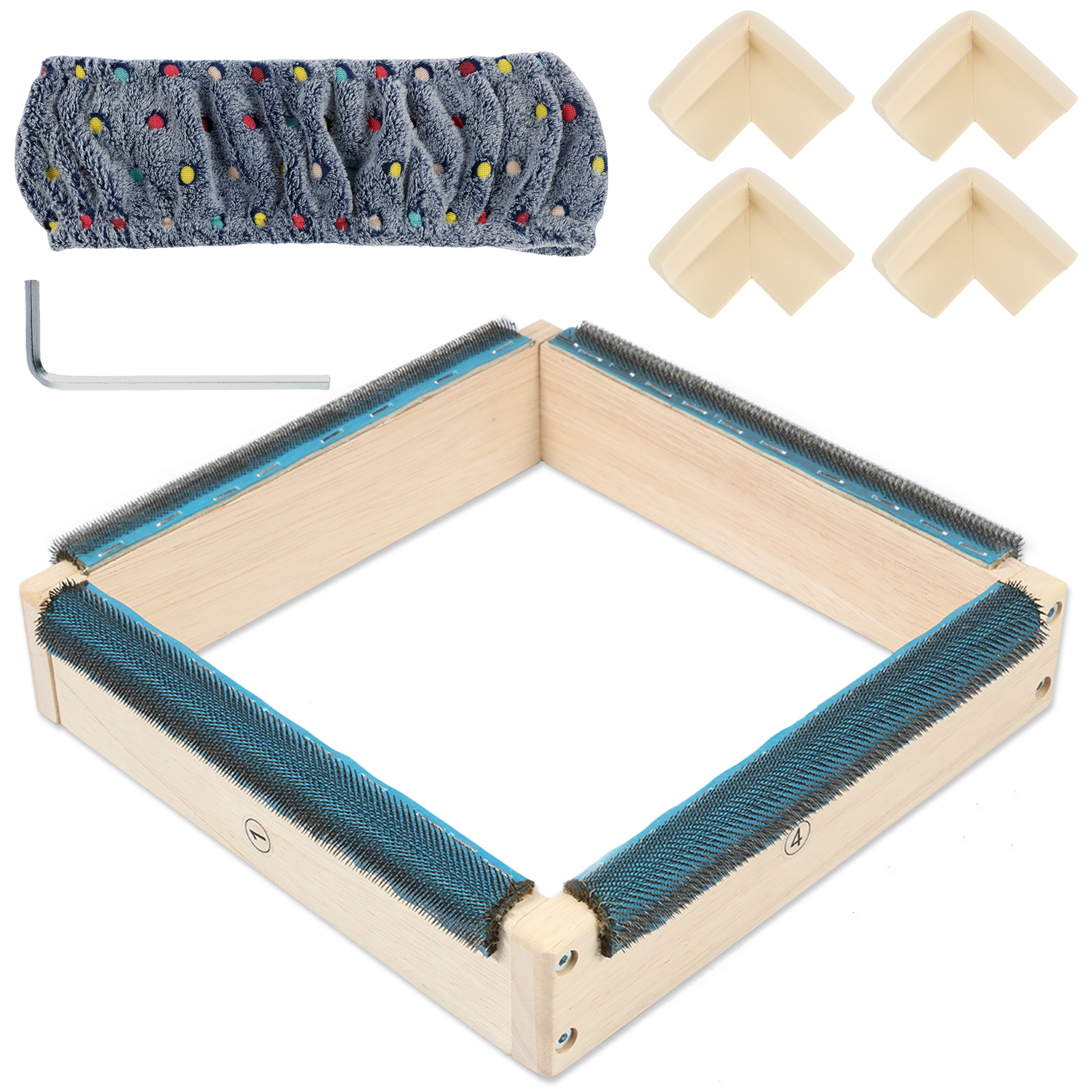 Punch Needle Frame Square Embr - مراجعة Wood Ring Blank وسعره