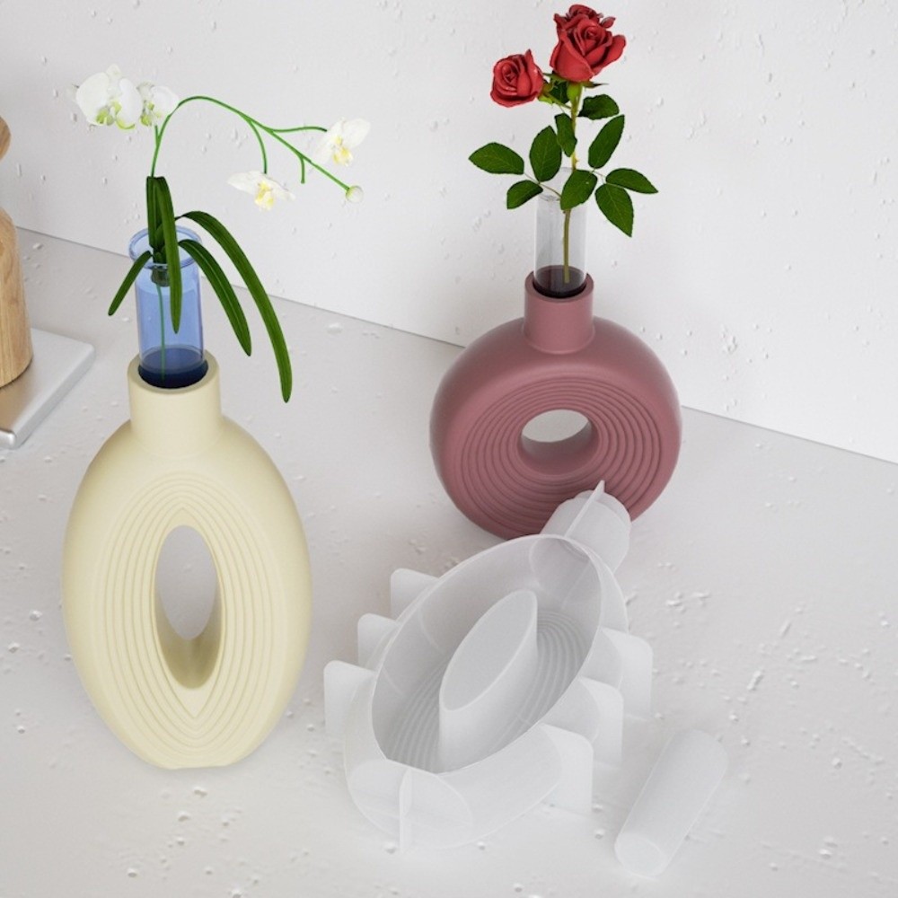 Oval Stripe Silicone Vase Mold - مراجعة Resin Craft Workshop وسعره