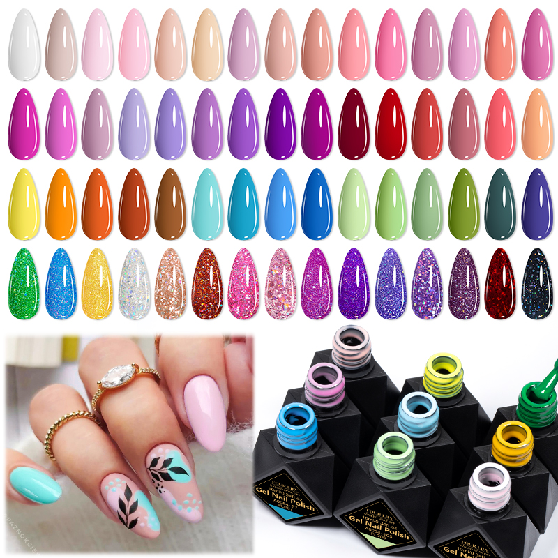 6Pcs/Set 10ML Gel Nail Polish  - مراجعة Resin Glitter Pack وسعره