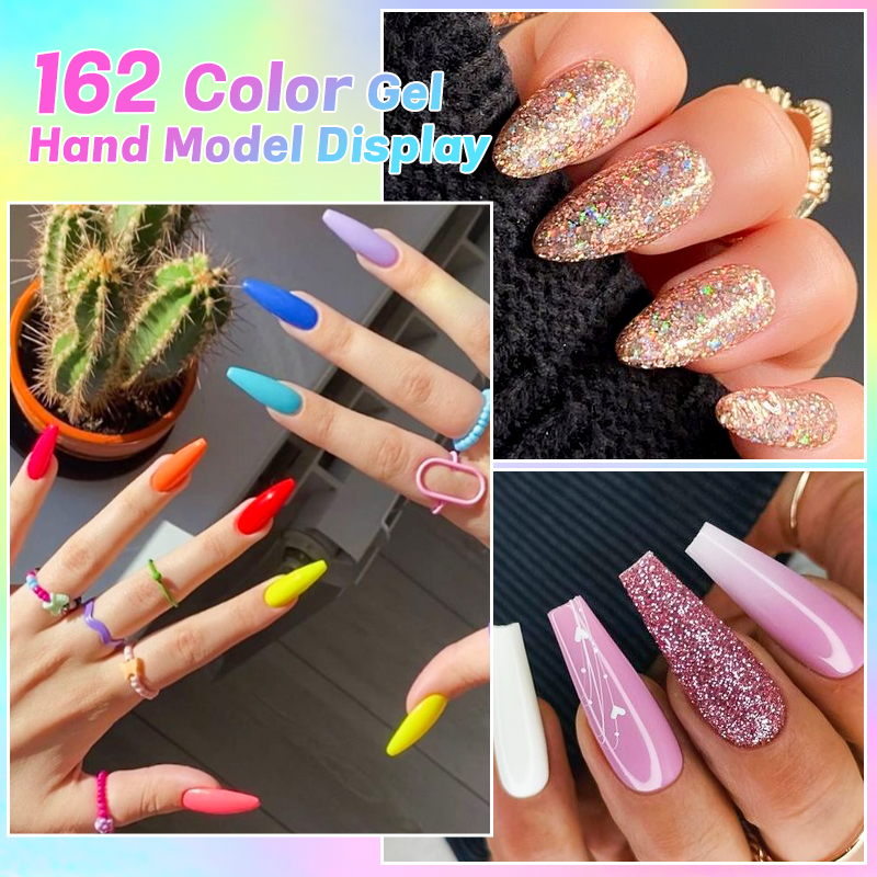 6Pcs/Set 10ML Gel Nail Polish  - مراجعة Resin Glitter Pack وسعره