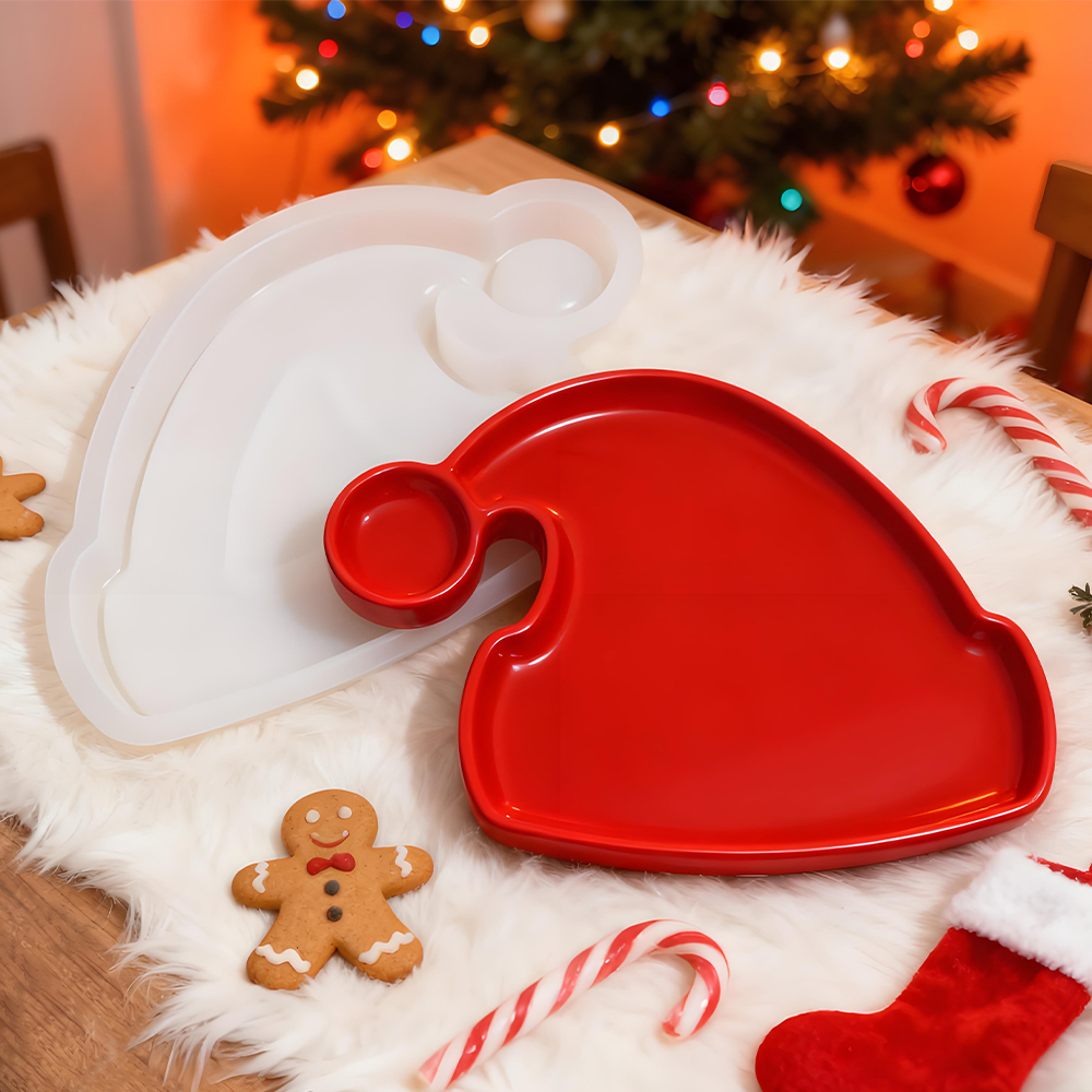 S0246 Christmas Tree Santa Hat - مراجعة Serving Tray Mold وسعره