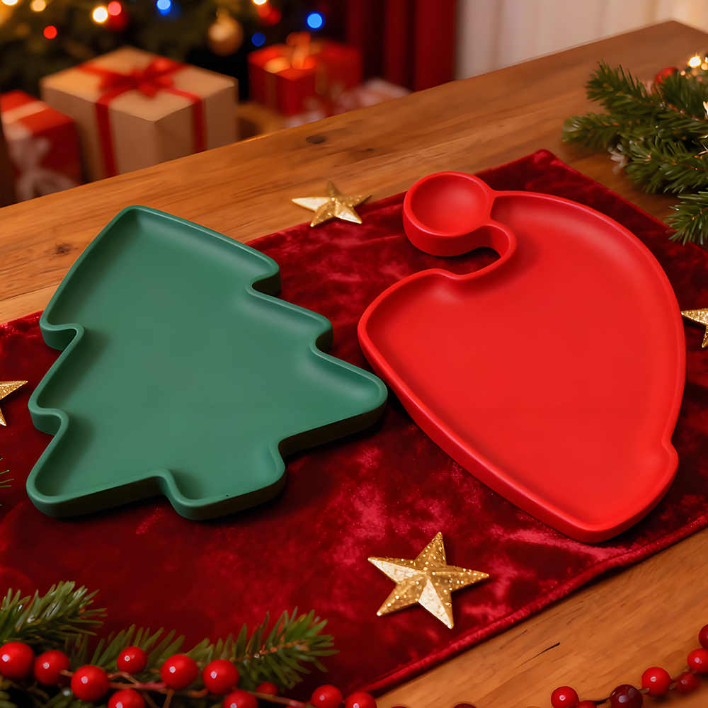 S0246 Christmas Tree Santa Hat - مراجعة Serving Tray Mold وسعره