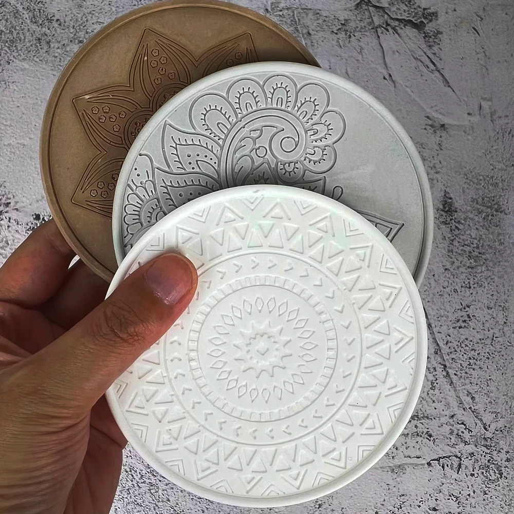 Mandala Round Coaster Resin Si - مراجعة Coaster Mold Round وسعره