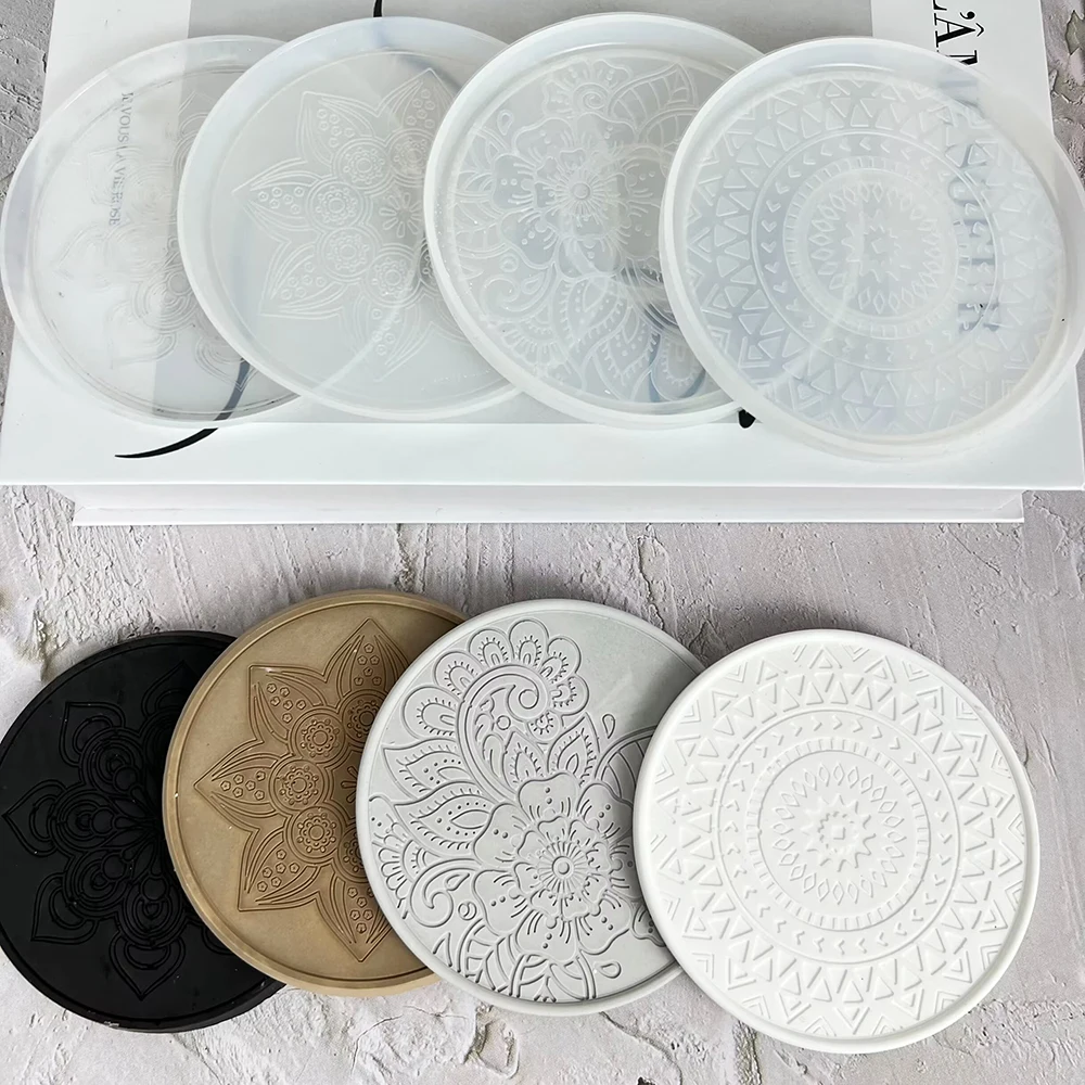 Mandala Round Coaster Resin Si - مراجعة Coaster Mold Round وسعره