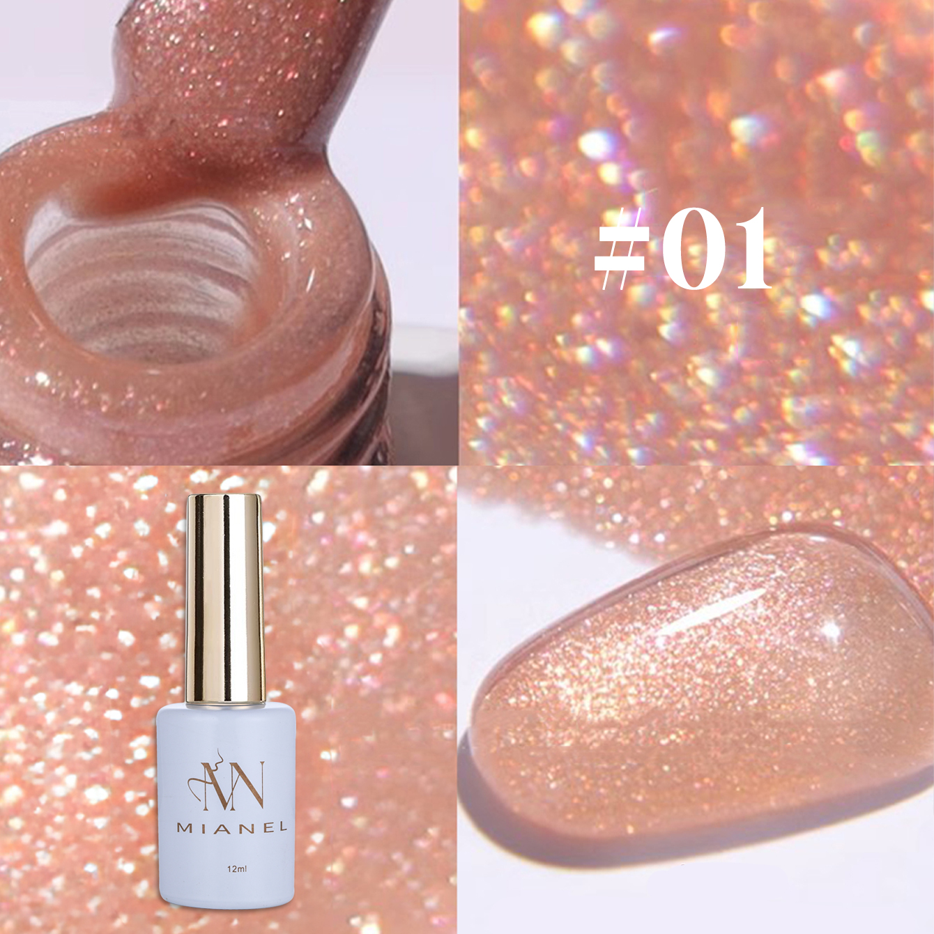 MIANEL 12ML 1PCS Fugitive Whit - مراجعة Resin Glitter Pack وسعره