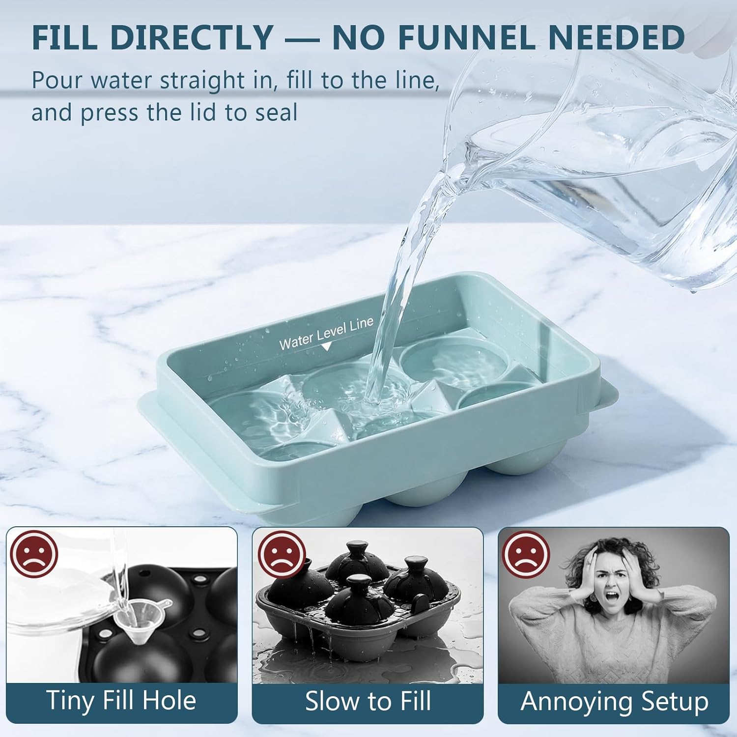 Large Round Ice Cube Trays for - مراجعة Coaster Mold Round وسعره