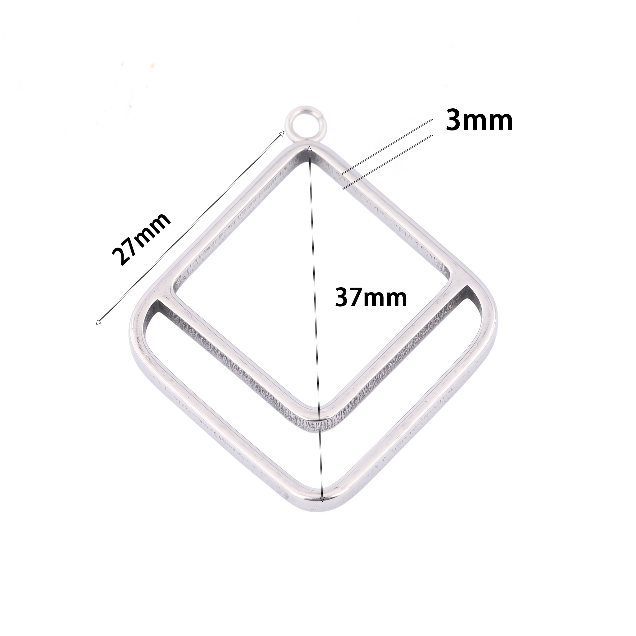 10pcs Square Triangle 3mm Thic - مراجعة Resin Craft Projects وسعره