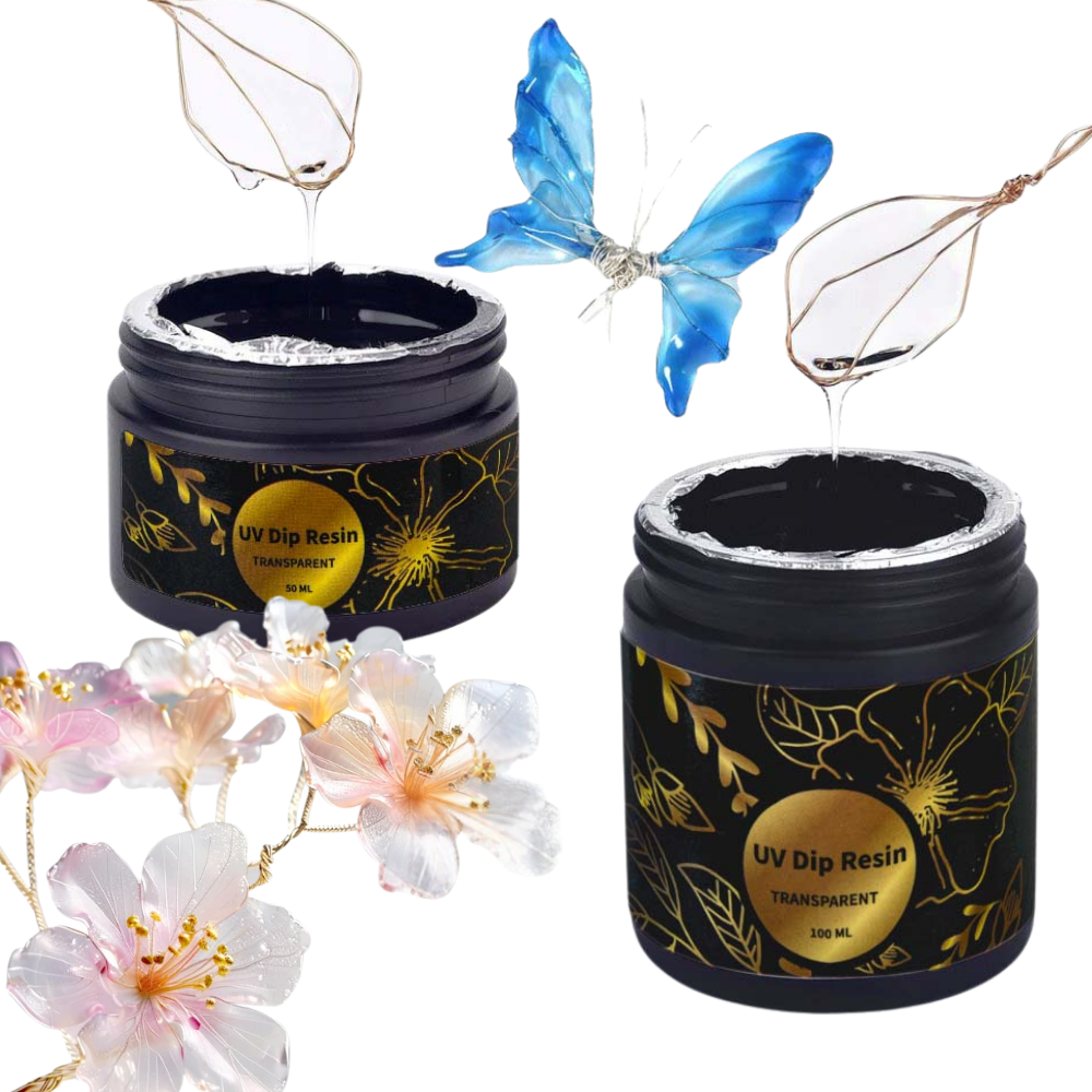 UV DIP Resin Glue Set 50/100ml - مراجعة Flower Preservation Resin وسعره