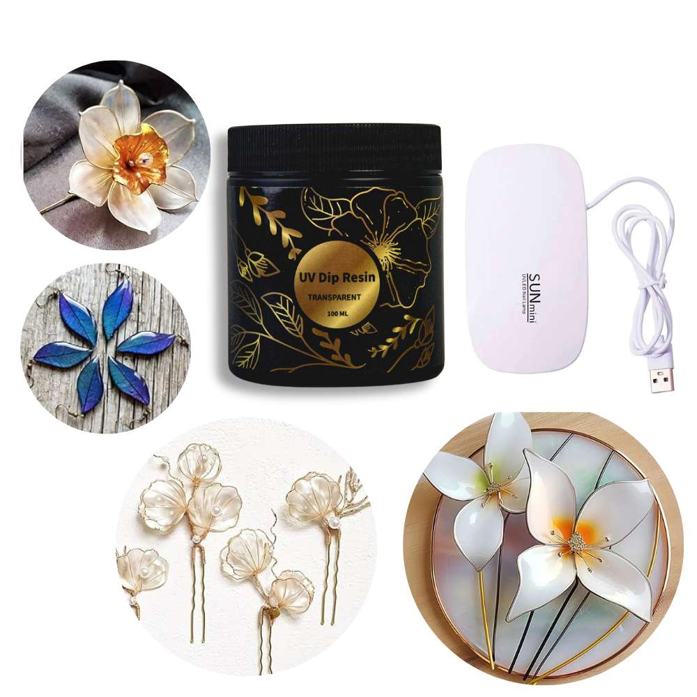 UV DIP Resin Glue Set 50/100ml - مراجعة Flower Preservation Resin وسعره