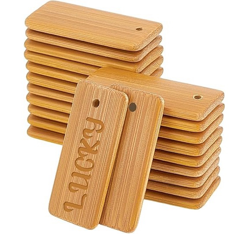 50pcs Wooden Tags Key Ring Bla - مراجعة Wood Ring Blank وسعره