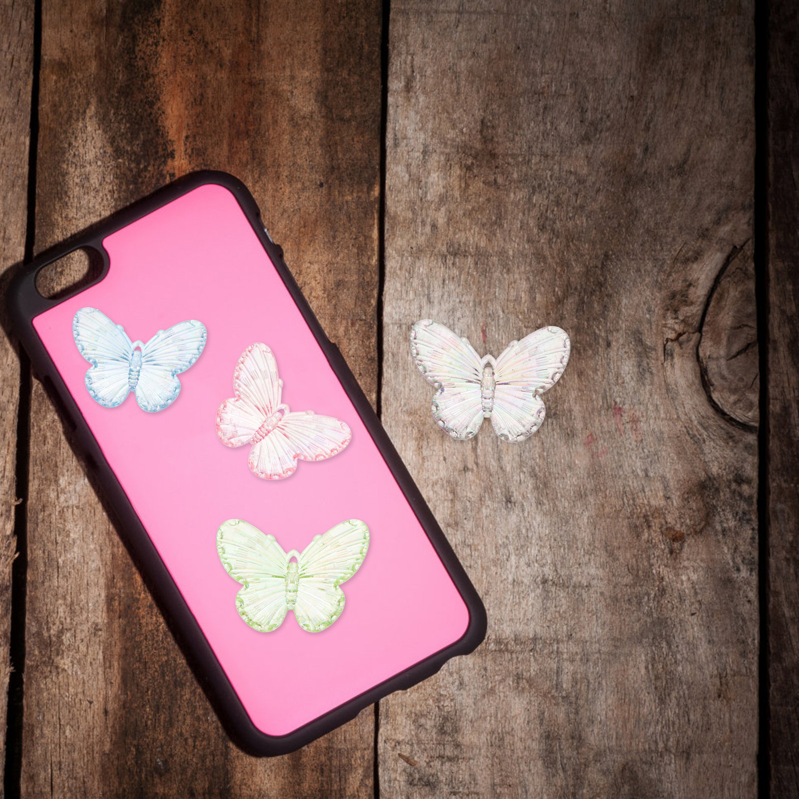 40Pcs Resin Butterflies Charms - مراجعة Resin Crafts Diy وسعره