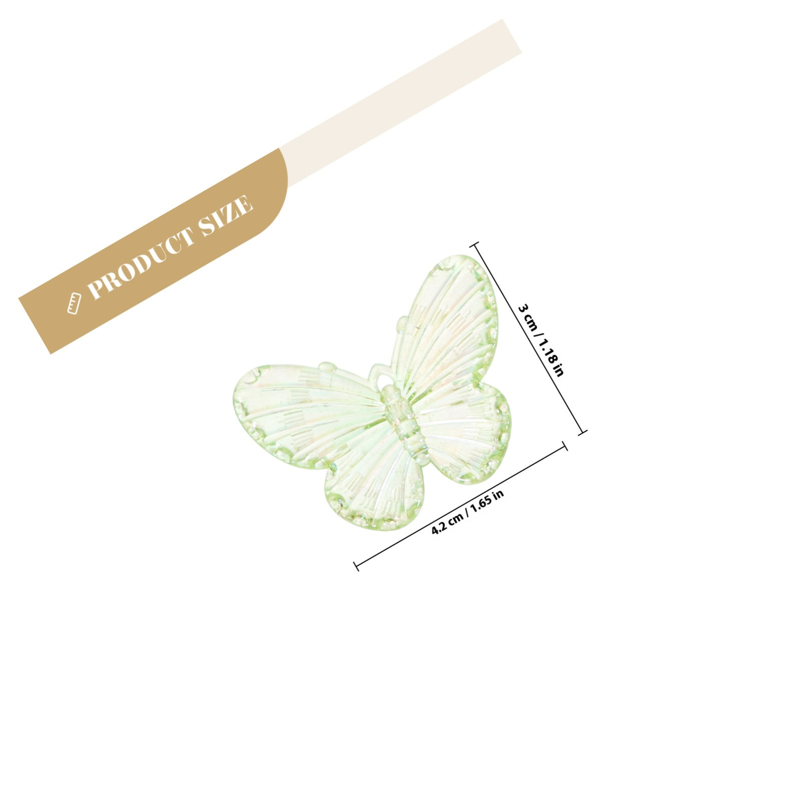 40Pcs Resin Butterflies Charms - مراجعة Resin Crafts Diy وسعره