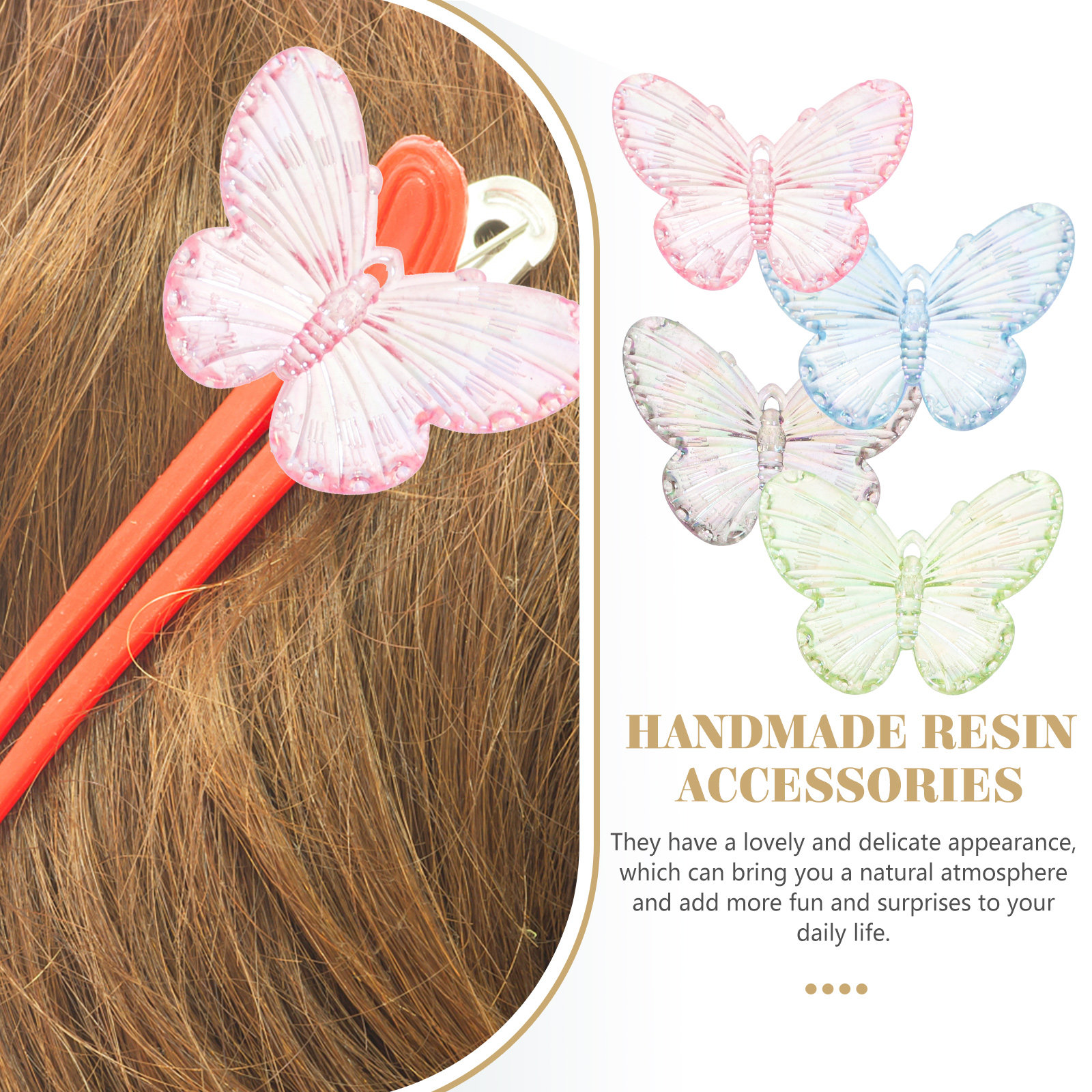 40Pcs Resin Butterflies Charms - مراجعة Resin Crafts Diy وسعره