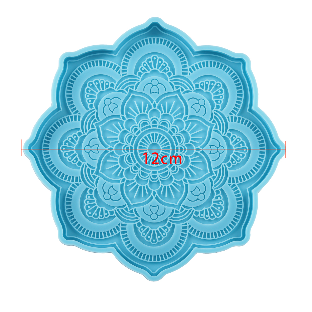 Mandala Coaster Silicone Mold  - مراجعة Coaster Mold Round وسعره