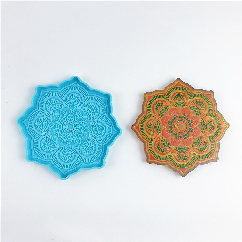 Mandala Coaster Silicone Mold  - مراجعة Coaster Mold Round وسعره