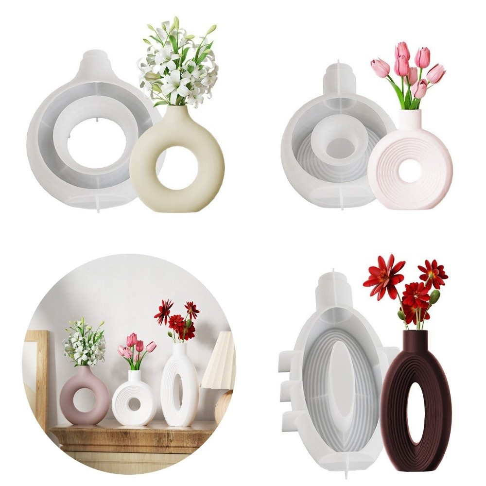 Oval Stripe Silicone Vase Mold - مراجعة Resin Craft Workshop وسعره