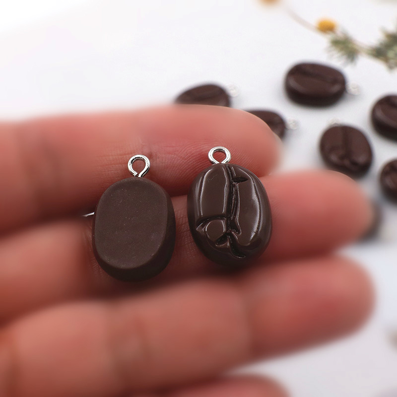 10pcs Coffee Beans Resin Penda - مراجعة Resin Craft Projects وسعره