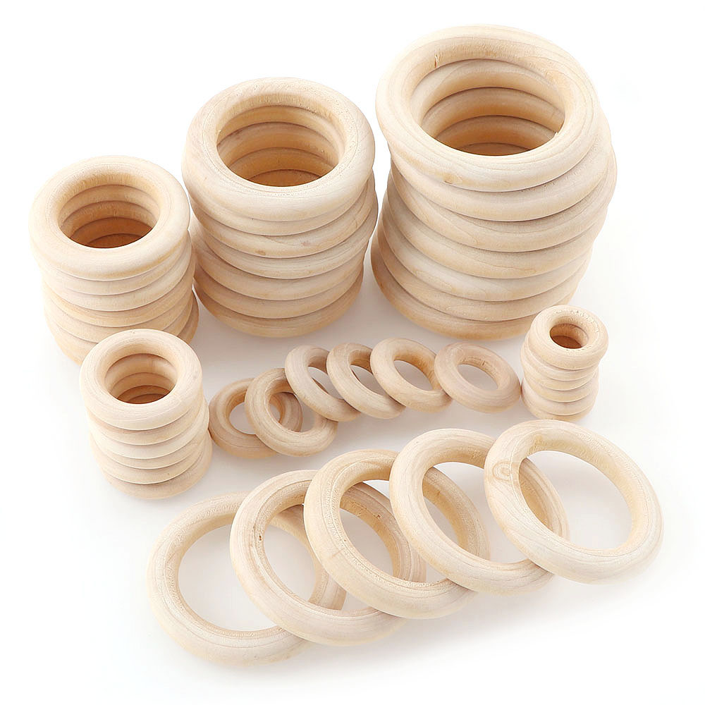 Unfinished Wooden Rings 20-60m - مراجعة Wood Ring Blank وسعره