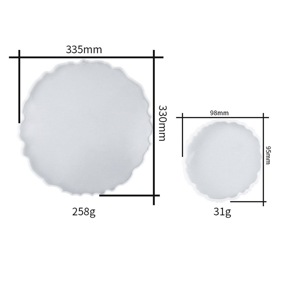 2Pcs Water Crystal Epoxy Resin - مراجعة Serving Tray Mold وسعره