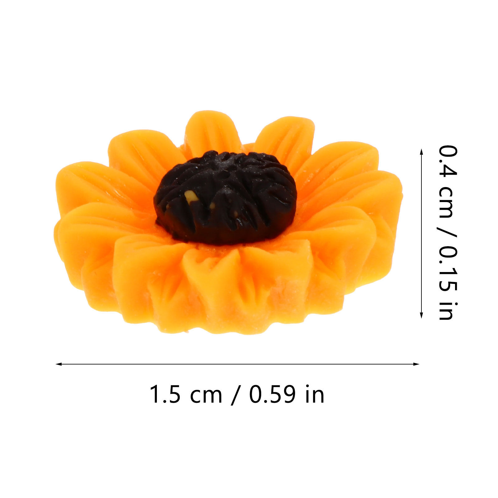 100Pcs Resin Daisy Flower Char - مراجعة Resin Crafts Diy وسعره
