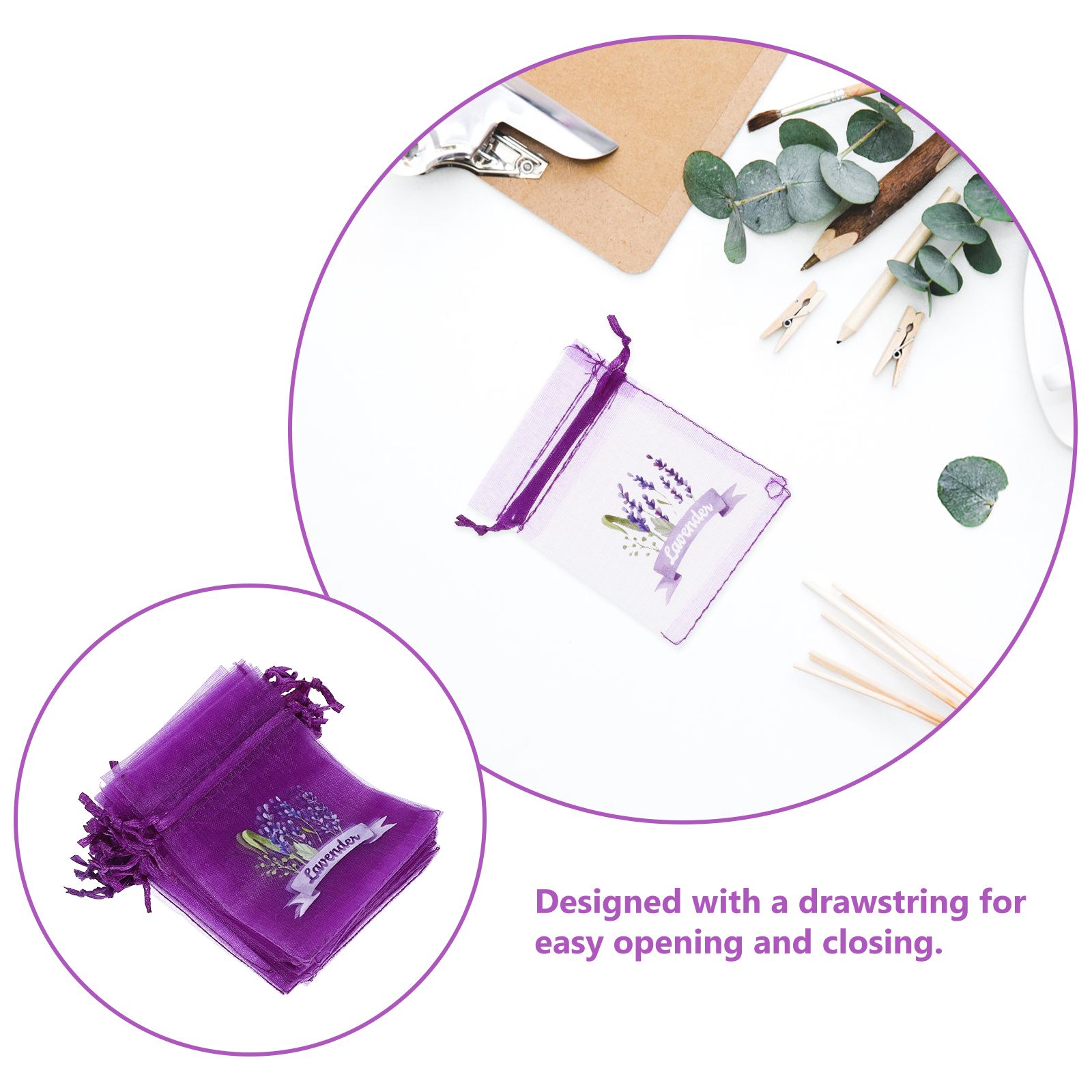 20 Pcs Empty Lavender Sachets  - مراجعة Dried Flower Bulk وسعره