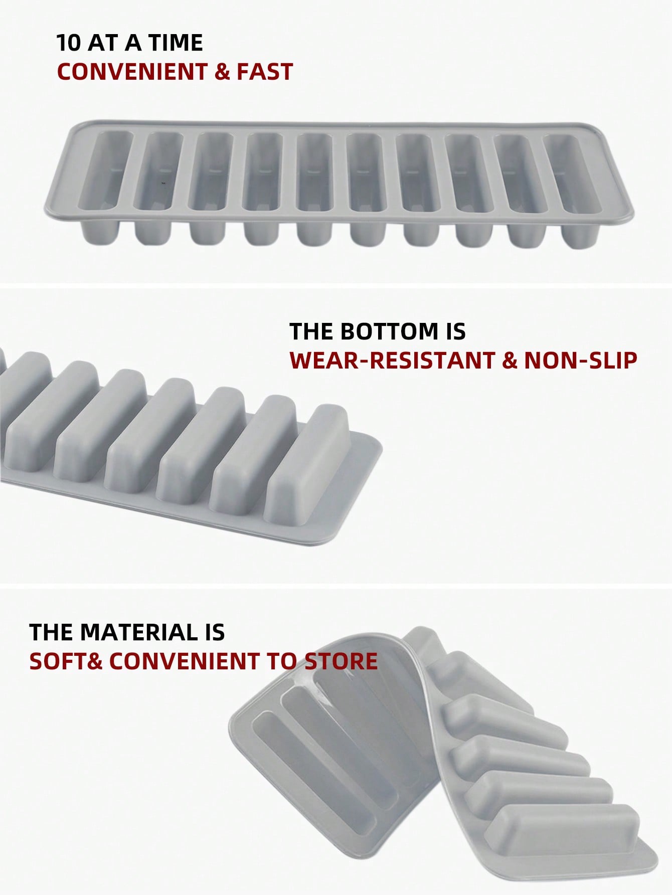 1pc Multi-grid Ice Cube Mold,  - مراجعة Silicone Mold Tray وسعره